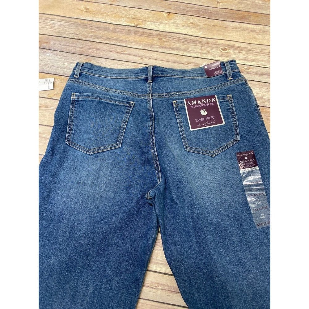Gloria Vanderbilt Amanda Classic Jeans Tapered Leg Hartford Super Stretch 16S - Picture 3 of 4